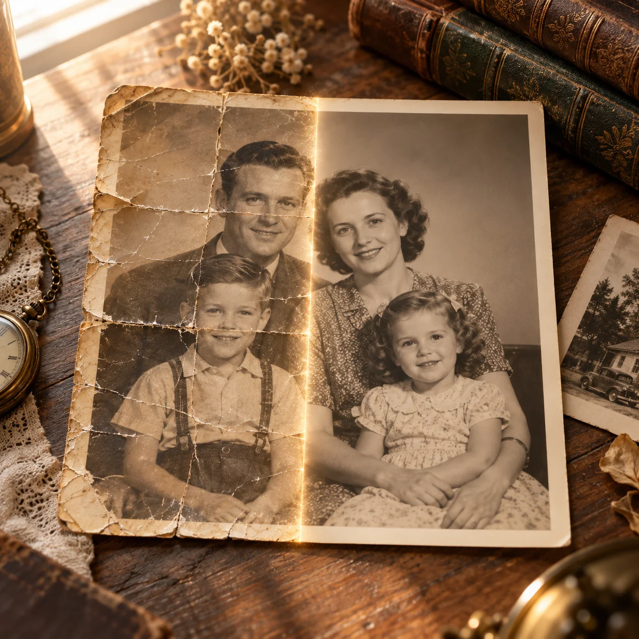 Como Remover Dobras e Vincos de Fotos Antigas: Guia Prático de Restauro